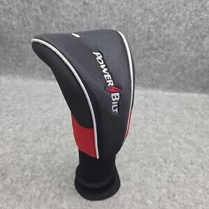Powerbilt 1 Driver Wood Hybrid Golf Club Sock Head Cover Black Red